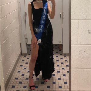 Pretty little thing slit maxi dress